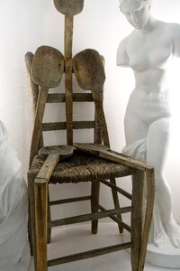 Furniture statue wood