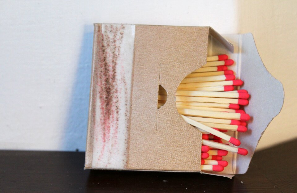 Fire matches from the kitchen sulfur