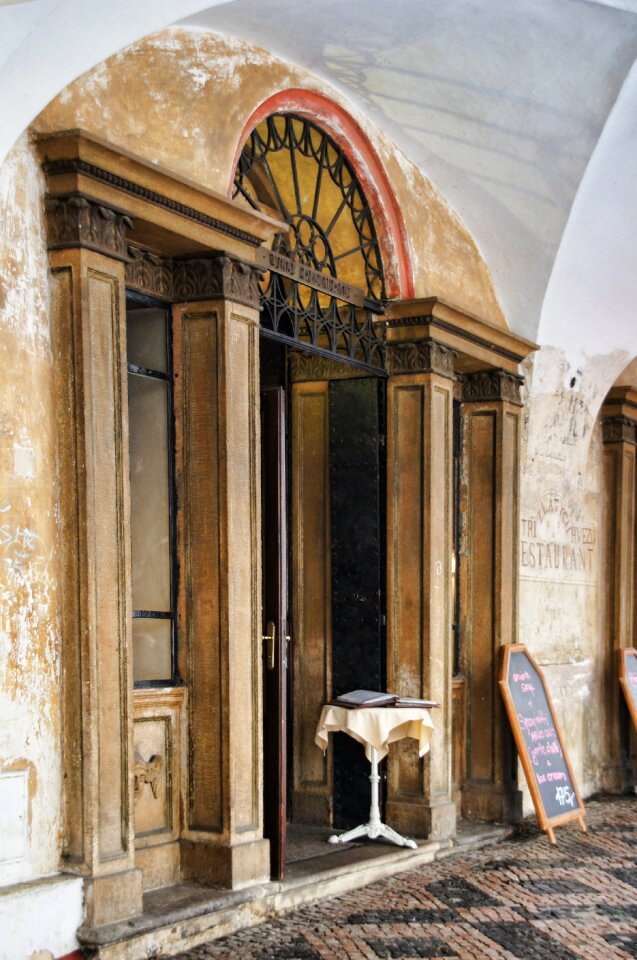 Antique alley archway
