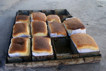 Gastronomy toasted bread flour
