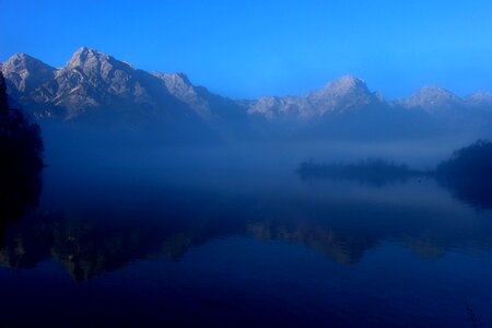 Morning fog austria photo