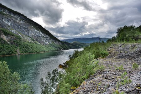 Fjord sky nature photo