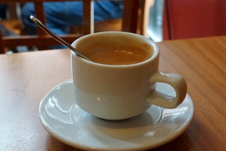 Espresso coffee cup coffee shop photo