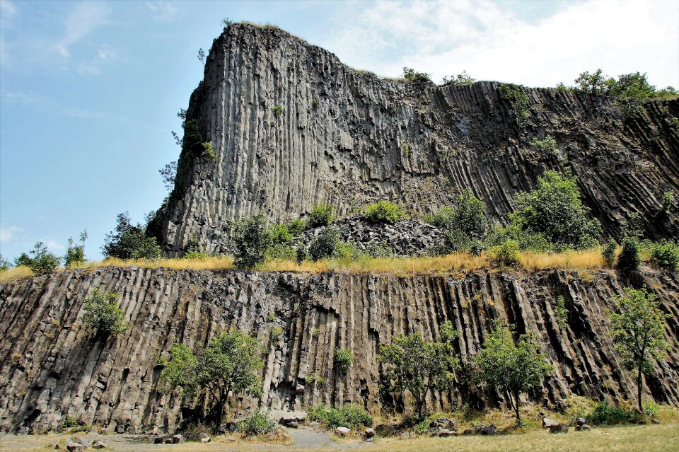 Basalt extinct volcano