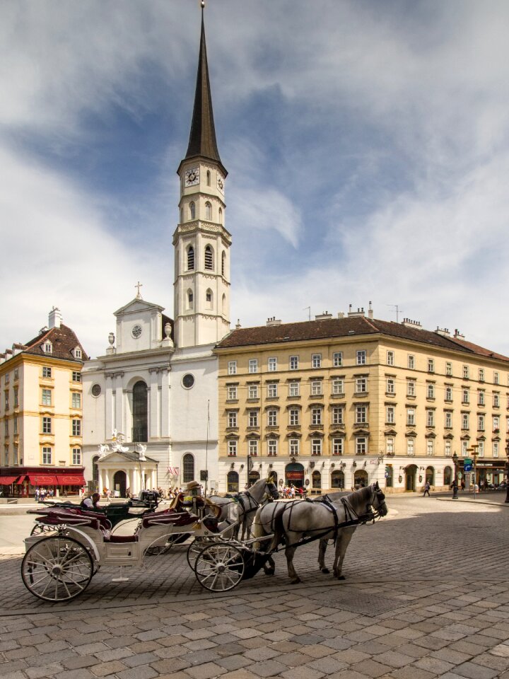 Vienna downtown michaelerplatz