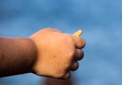 Holding biscuit fingers