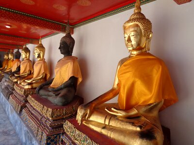 Meditation brown buddha photo
