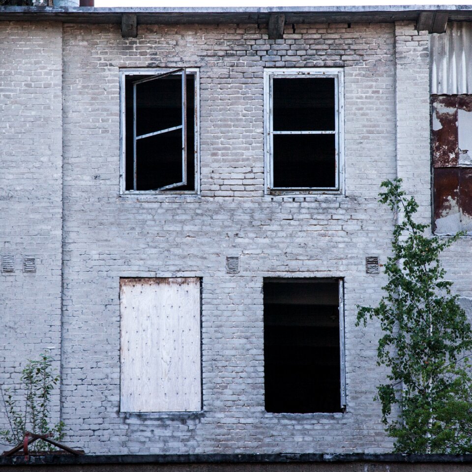 Empty abandoned broken