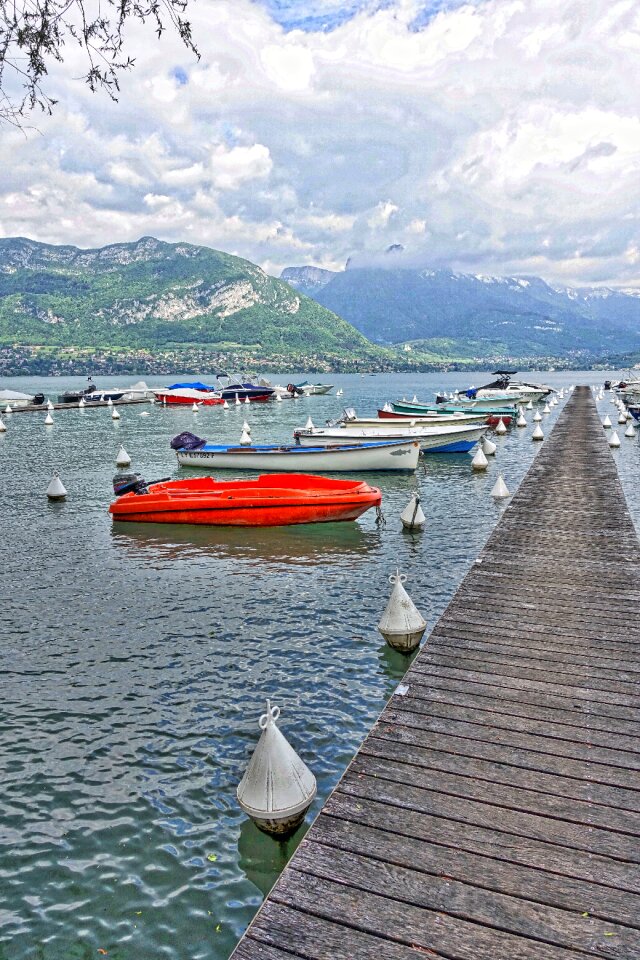 Marina dock water