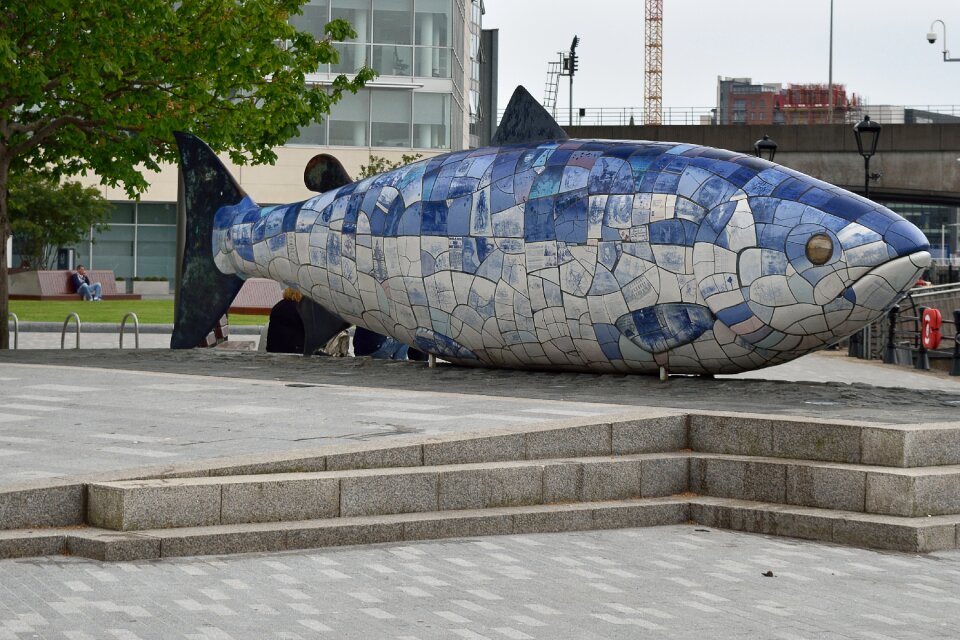 Belfast monument fish
