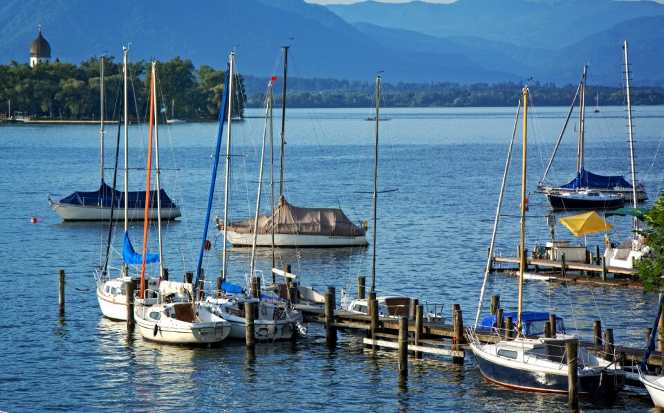 Lake chiemsee sailing vessel