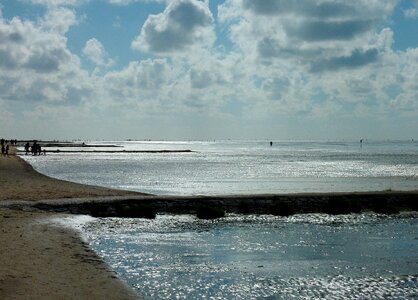 Flood water wadden sea