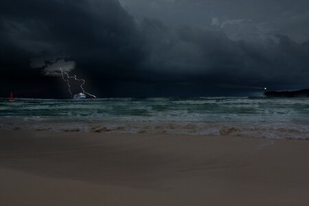 Distress lighthouse wind