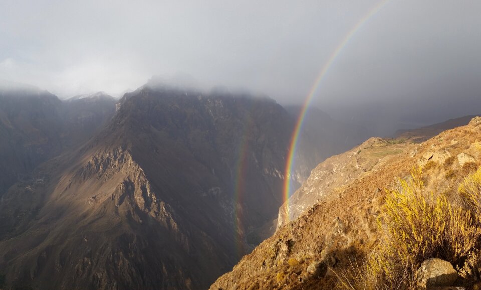 Colca valley rainbow gorge