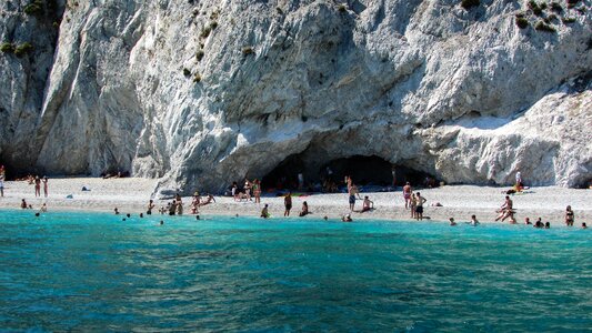 Beach rock white photo