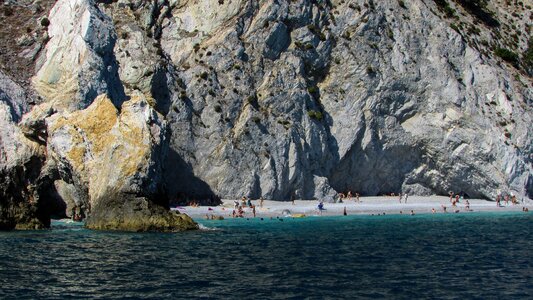 Beach rock white photo