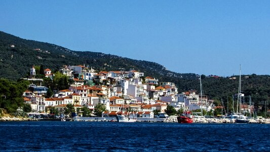Island greek town