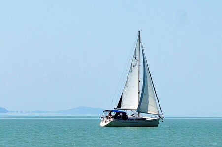 Sailing boat yacht water sport photo