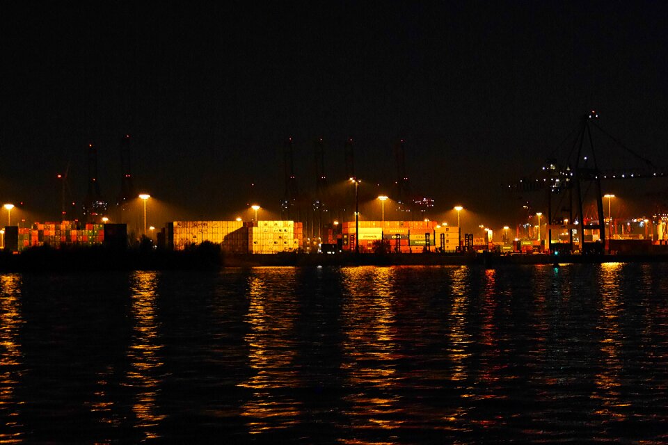Hamburg port freight harbor