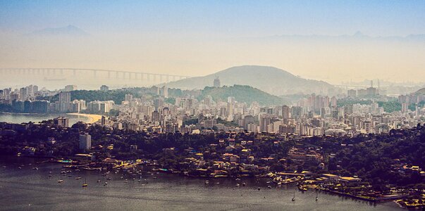 Brazil christ the redeemer mountains photo