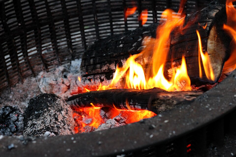 Nature camp fire campfire