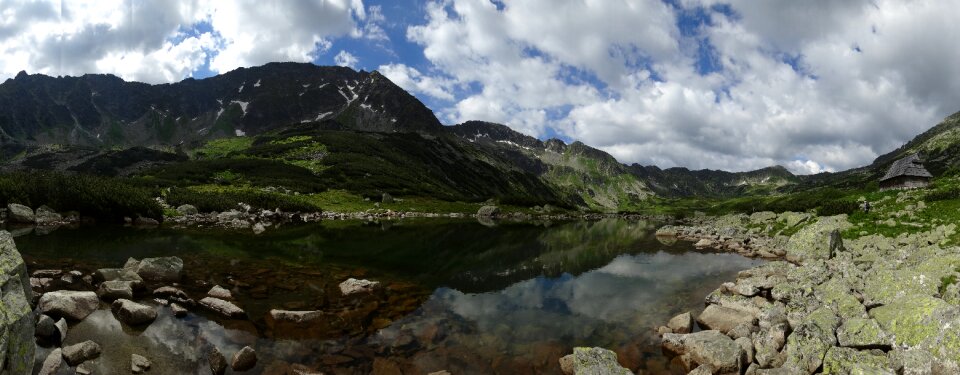The high tatras landscape panorama