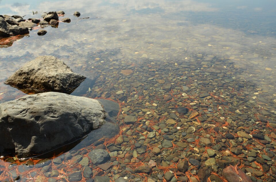 Pebble bright rock