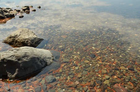 Pebble bright rock