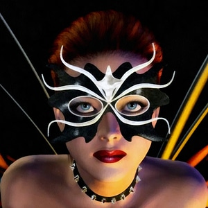 Face mask butterfly