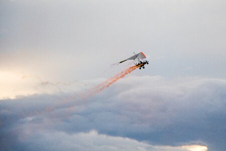 Sunset smoke flare