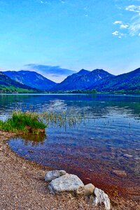 Scenic mountain coast
