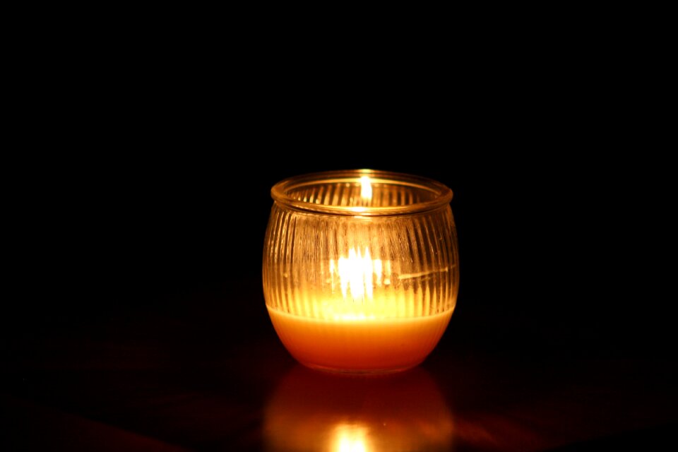 Flame candlelight burning