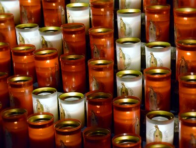 Notre dame church candles