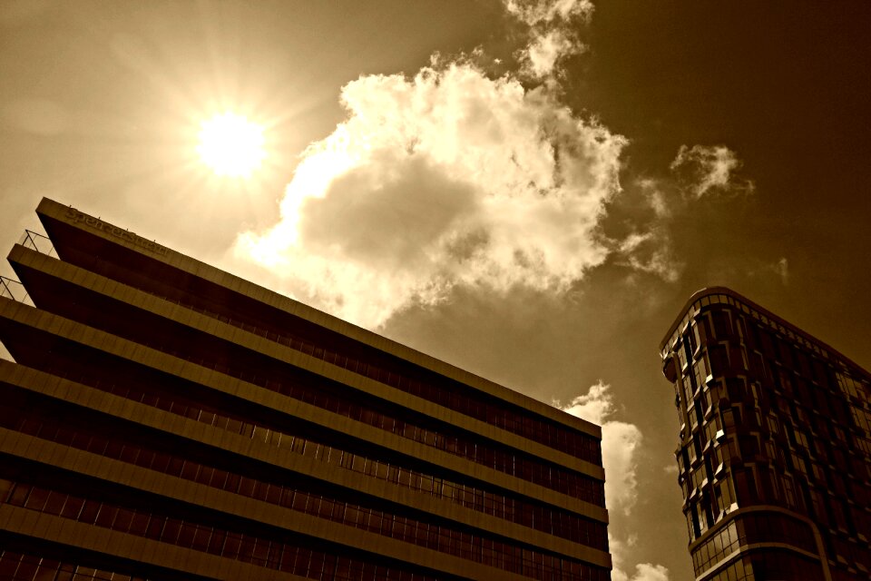 Sky silhouette urban