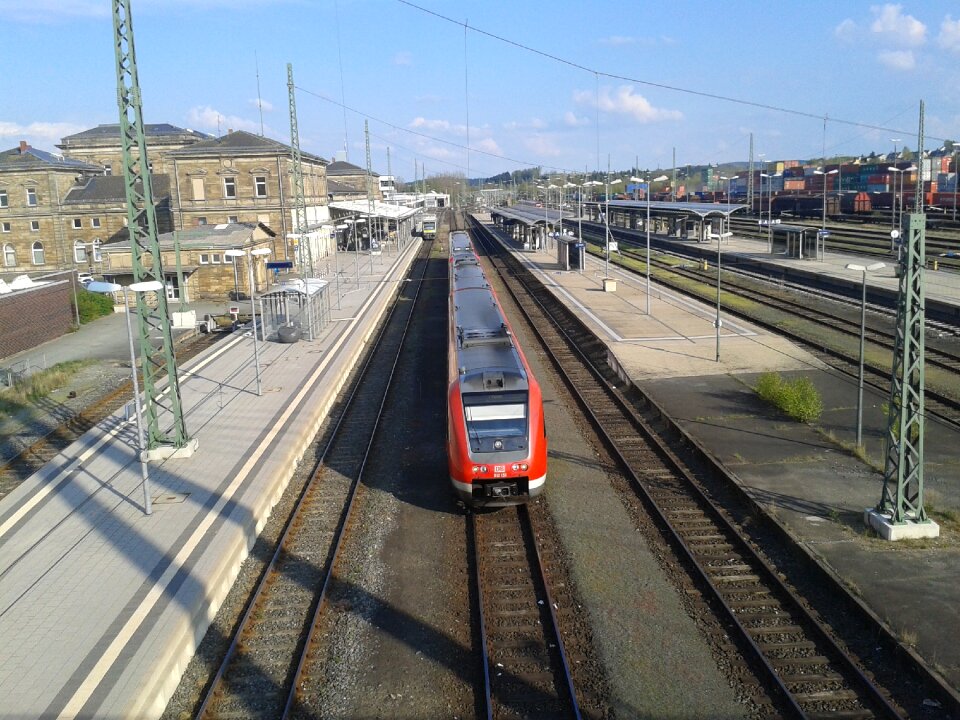 Railway station hof deutsche bahn