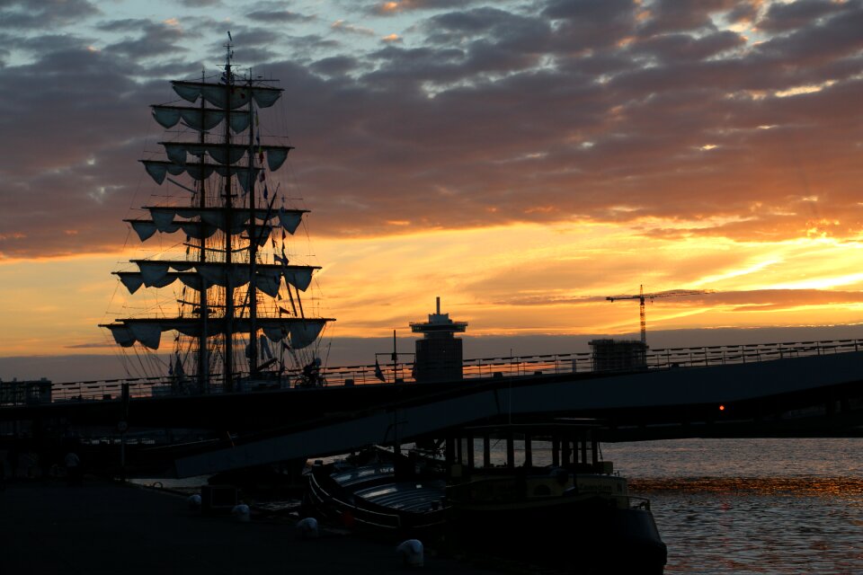 Evening sun amsterdam holland