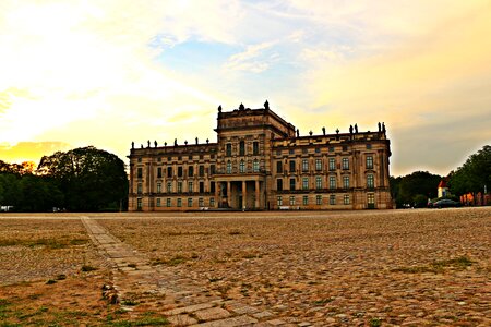 Schlossplatzfest evening light historically photo