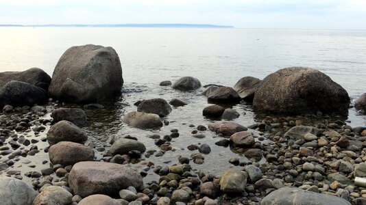 Stones coast baltic sea photo
