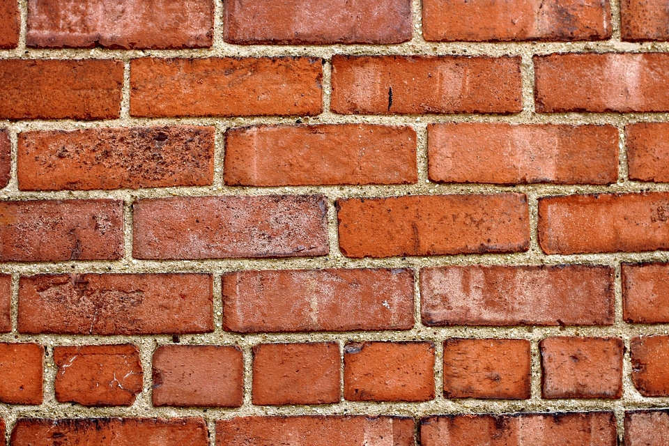 Red brick mortar texture
