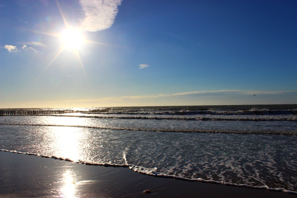North sea beach summer