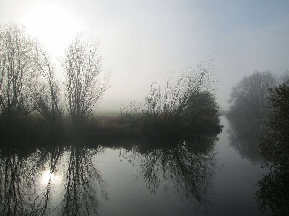 Morning sky misty