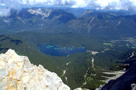 Alpine mountains panorama photo