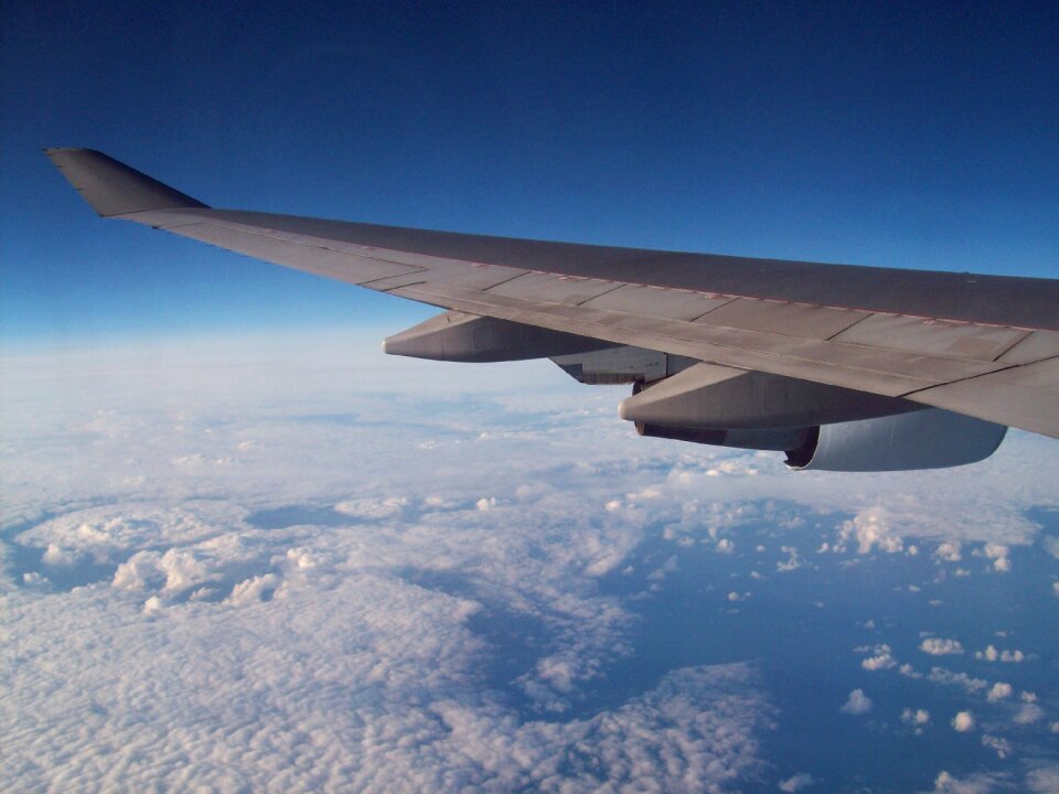 Airplane travel transport