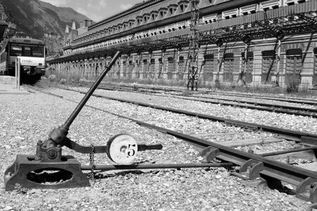 Railway railway station platform photo