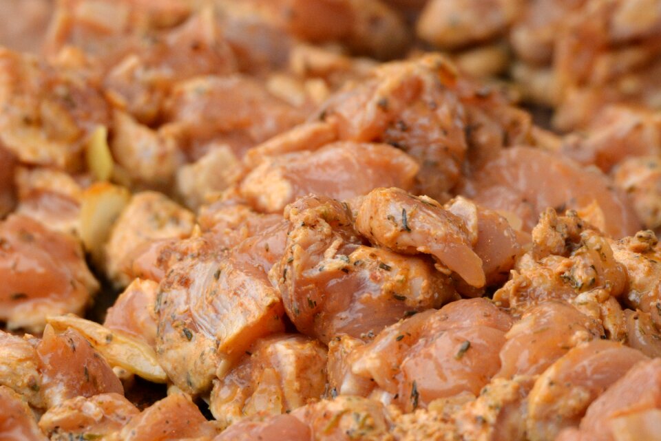 Food herbs marinated