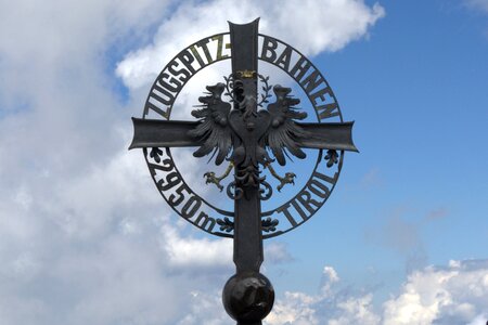 Zugspitze metal cross