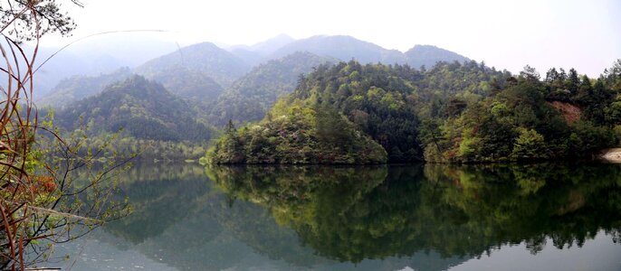 Anhui dabie mountains the scenery