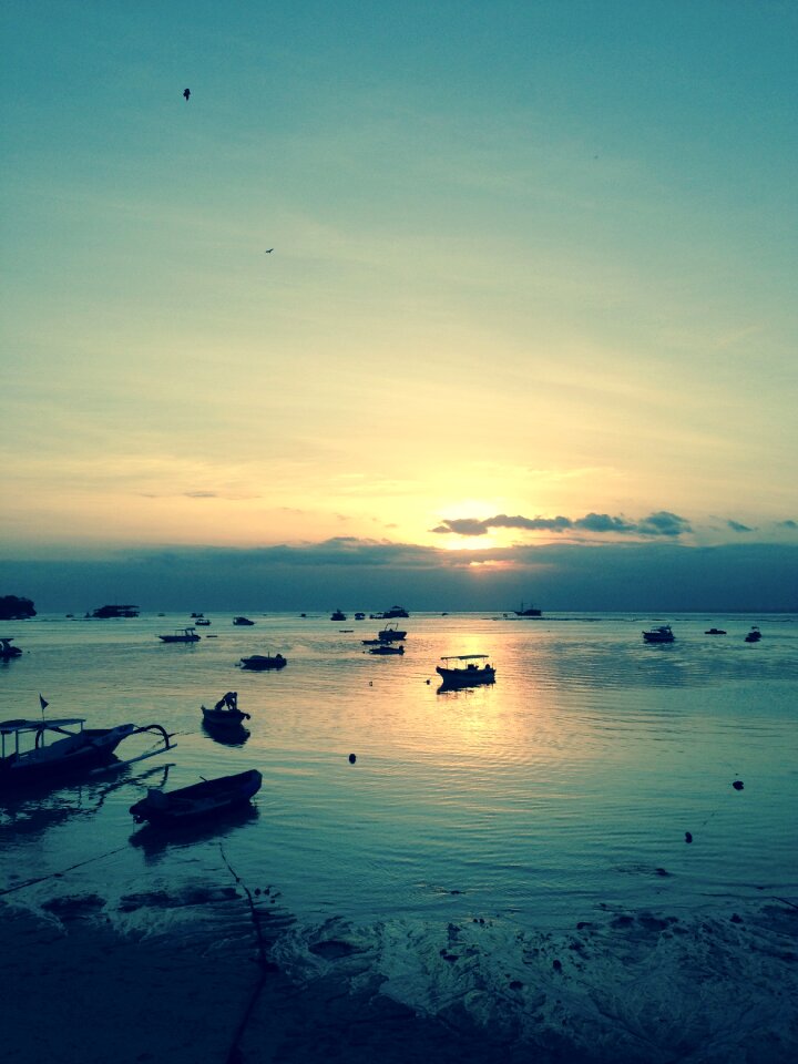Sunset ocean sea
