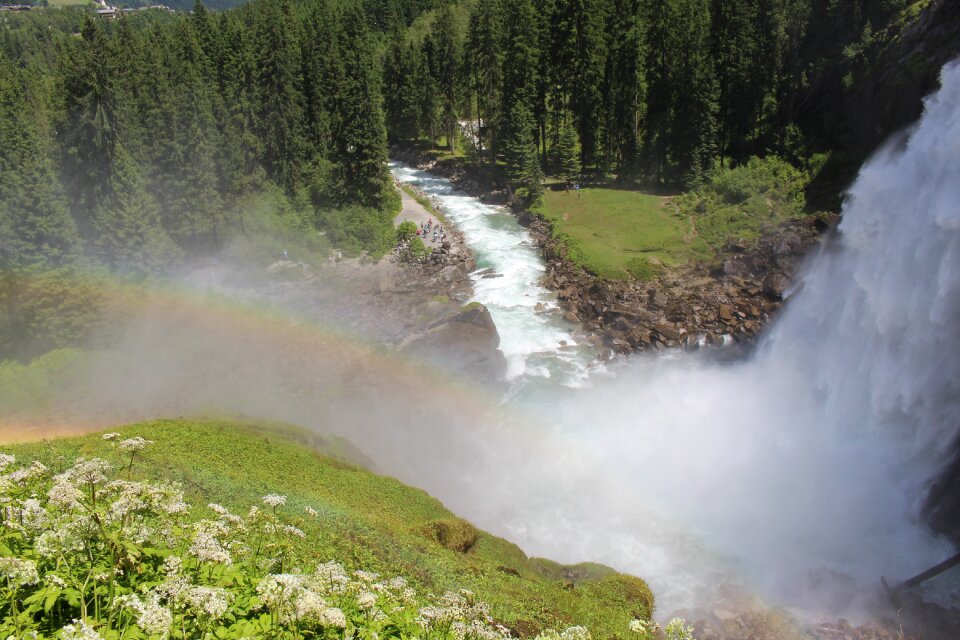 Krimml falls waterfall rapids