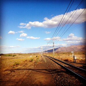Desert rail railway photo